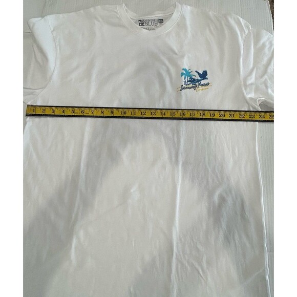 New Port Blue T-Shirt Men’s Size XXL Color White Graphic Tee - Picture 7 of 9